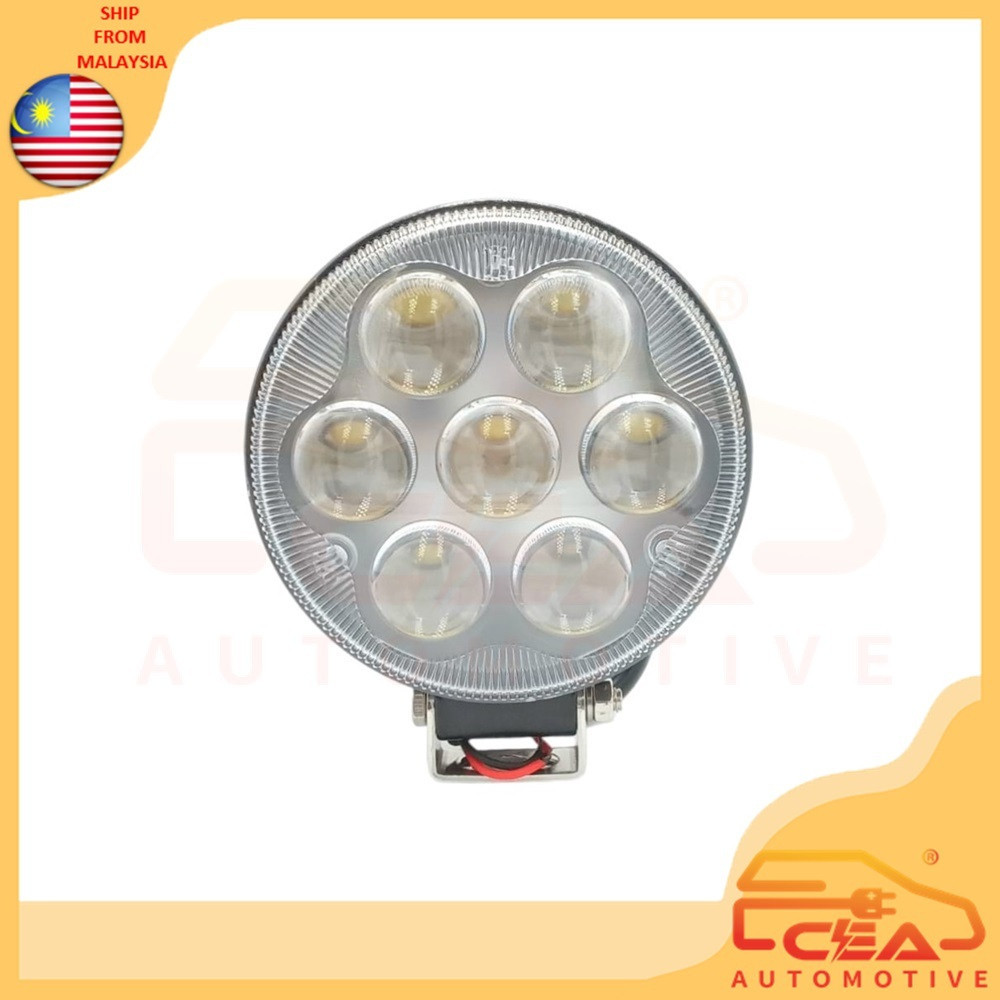 1 PCS 7LED 4INCH 21W 12v 24V 9v-60v ROUND LED SPOT LIGHT LAMP 4x4 LORRY BOAT BUS CAR ACCESSORIES