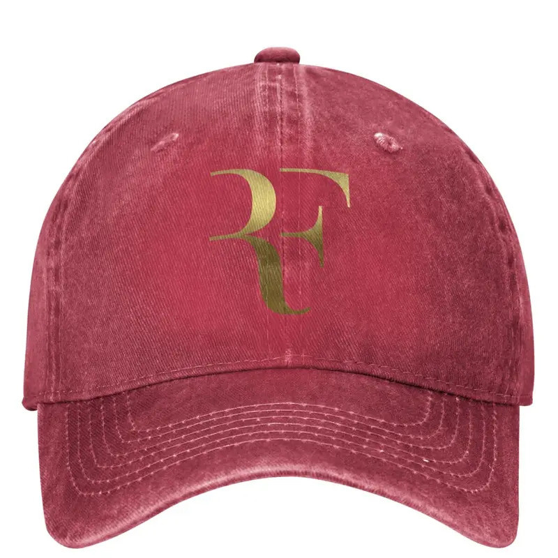 Trendy Hat RF Roger Federer Cap Merch For Men Women Baseball Cap Vintage Tennis Lover Dad Hat Adjustable