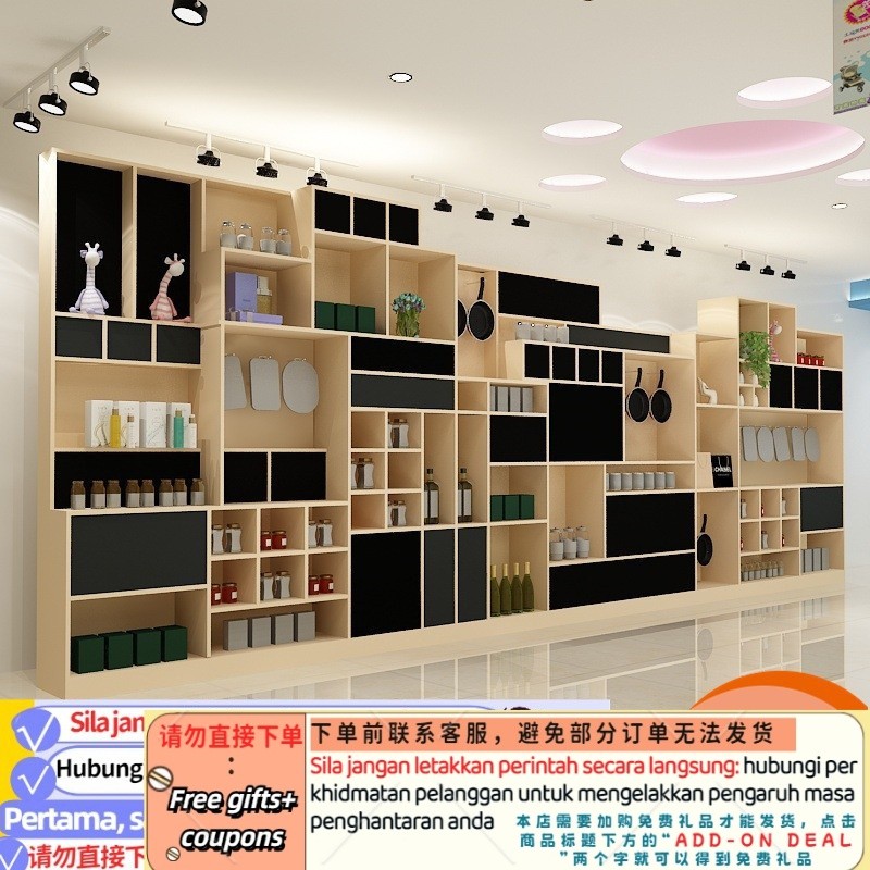 Get 7% coupon+gift】hold Supplies Combination Display Cabinet Shelf Antique Bookstore Art Wall Modern Minimalist Art Wall