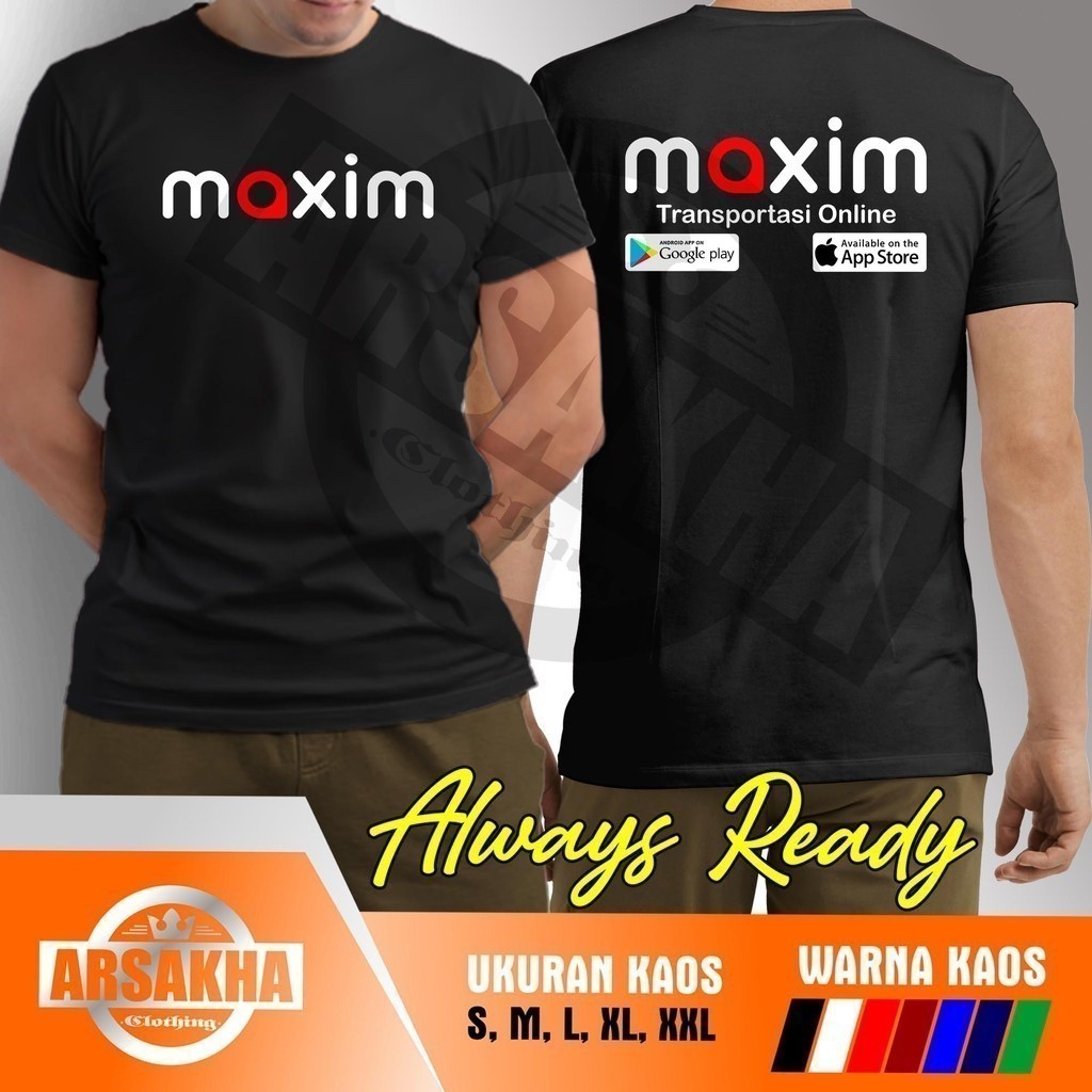 Kaos 2024 fashion Maxim online Transportation V5 Distro Combed 30S - Arsakha Clothing