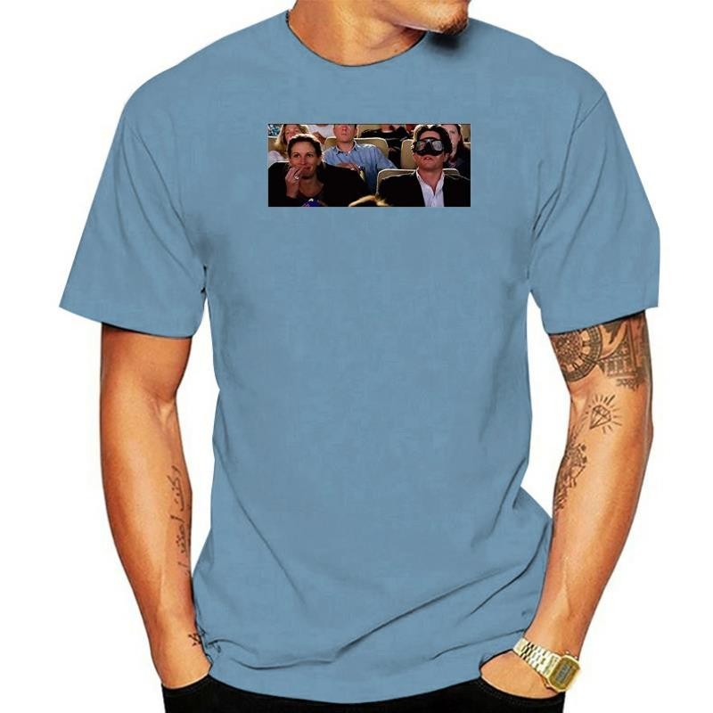 Staromia Anna and Will at The Movies Goggles Glasses Hugh Grant Julia Robert Popcorn Gift for Men men s Unisex T-Shirt