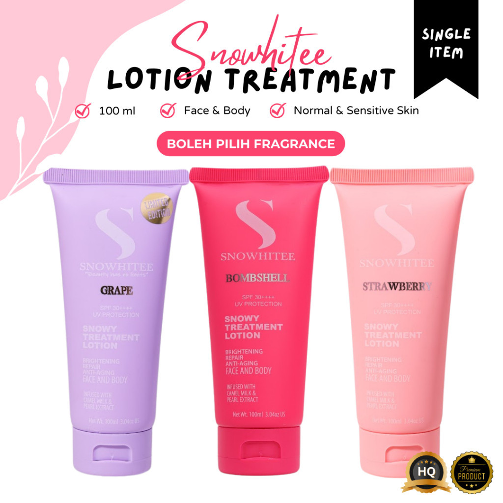 SNOWHITEE Treatment Lotion Susu Unta Merawat masalah kulit kering eczema gatal-gatal ruam