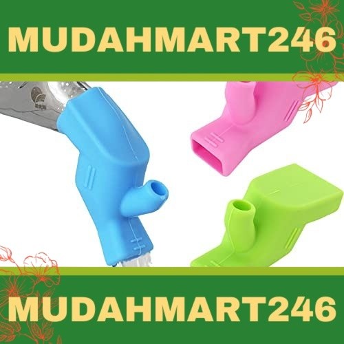 mudahmart246 Kitchen Sink Faucet Extender Food Grade Rubber Elastic Nozzle Water Saving Tap Extension for Bathroom