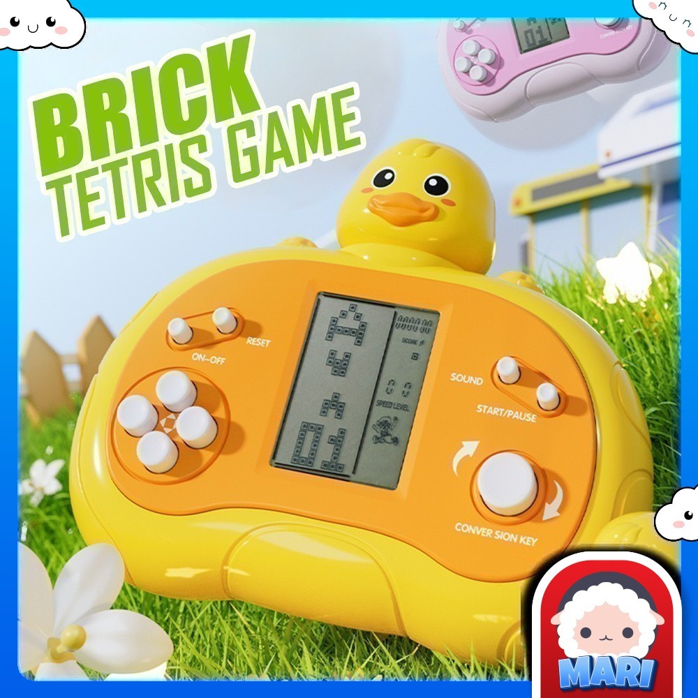 Tetris Cute Animal Classic Retro Electronic Brick Game Boy Console Boys Device Handheld Player Childhood Controller