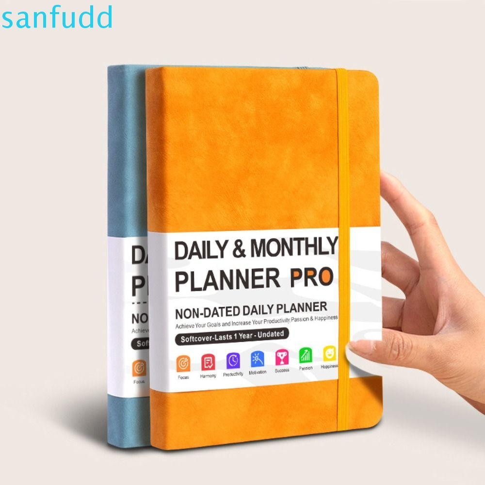 SANFUDD Self-fillable Budget Planing Tool, 416 Pages Agenda Daily Planner Notebook, Gifts To Do List Binder Binding A5 Schedule Journal Efficient Time Organizer