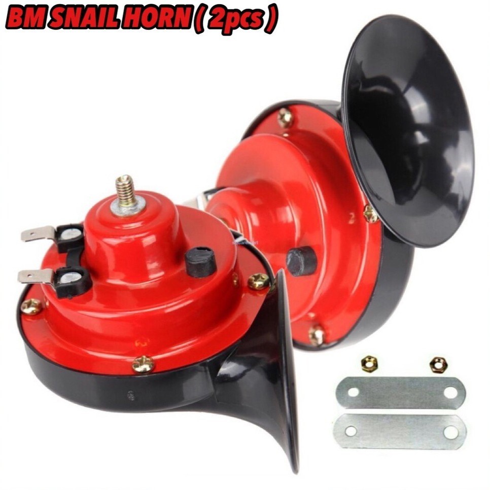 2Pcs Snail Air BM Horn Car Kereta Wira Myvi Bezza Axia Aruz Saga Kancil Alza Exora Persona Gen2