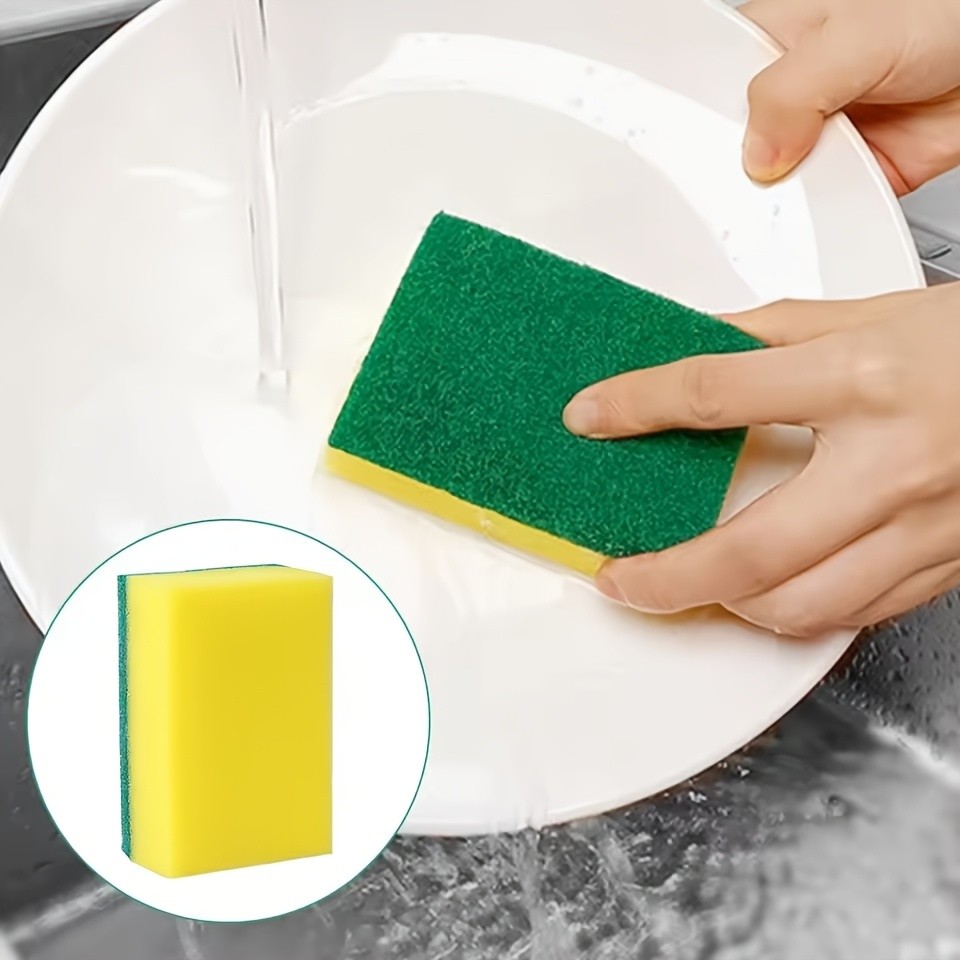 Prep Meal 20/30pcs Dishwashing Sponge Kitchen Nano Emery Magic Clean Rub Pot Rust Focal Stains Removing Kit Cleaning ... - Image 2