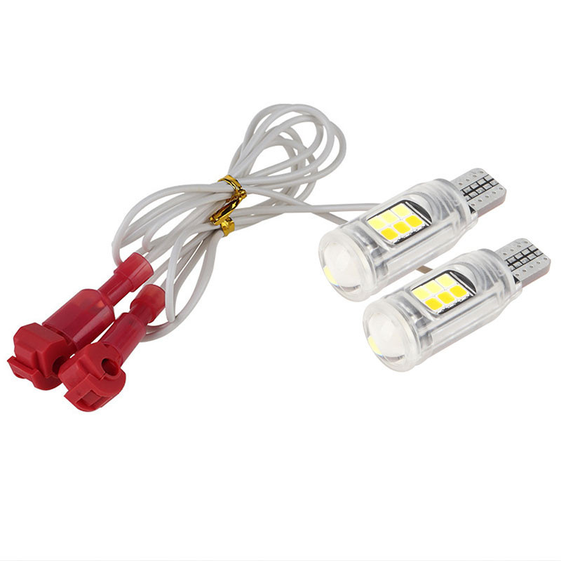 Reliable Premium T15 dual color motorcycle LED turn signal T10 width indicator light W16W parking reversing dayt Must...