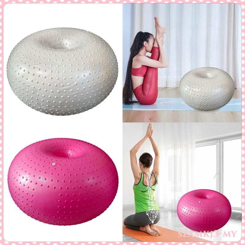 [SzxmkjacMY] Exercise Ball Flexible Seating Donut Ball for Yoga Core Training Gymnastic