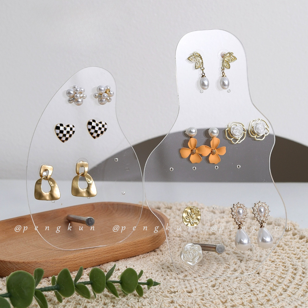 Earrings shelf display stand dormitory desktop earrings earrings jewelry storage box dressing table tray rack acrylic ornaments