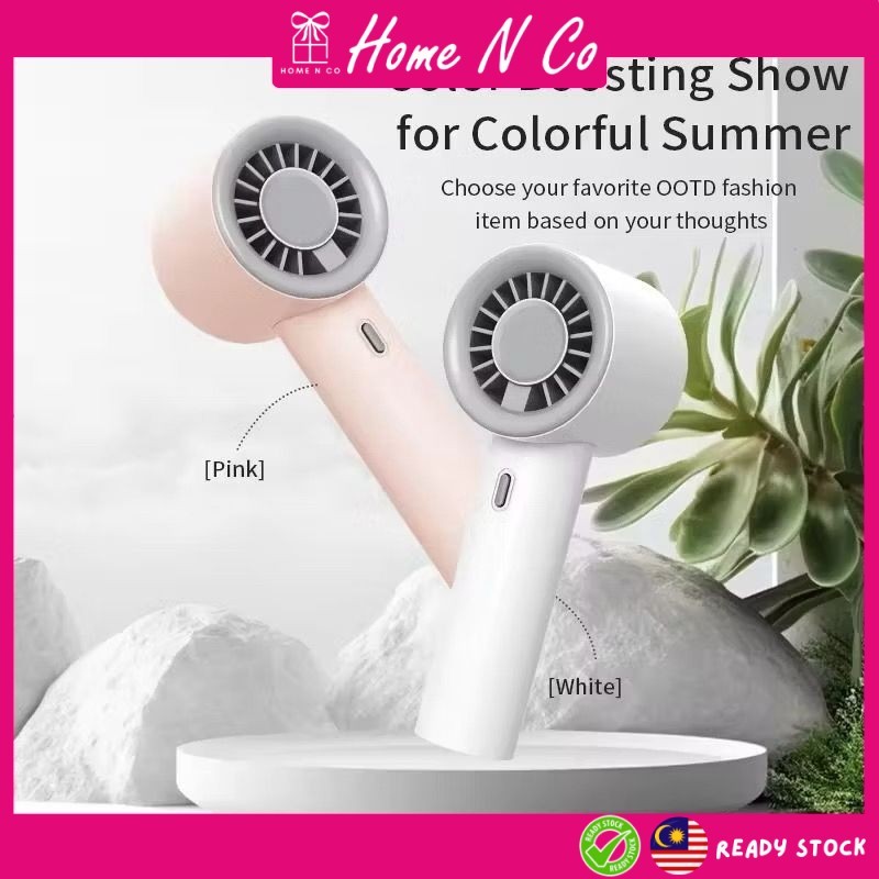 Home N Co USB Rechargeable Mini Handheld Fan Easy To Carry Kipas Tangan Mini Boleh Charge Dengan USB Mudah Dibawa