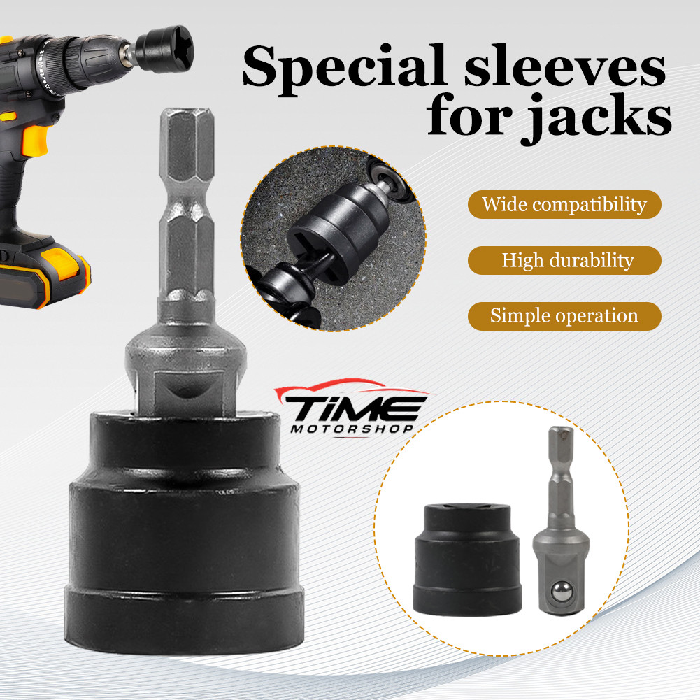 Scissor Jack Adapter RV Stabilizer Jack Socket Heavy Duty Drill Attachment Auto Repair Accessories for Workshop Piemy