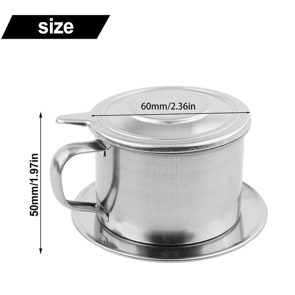 50ml/100ml Coffee Pot Vietnam Traditional Coffee Maker Drip Filter Percolator