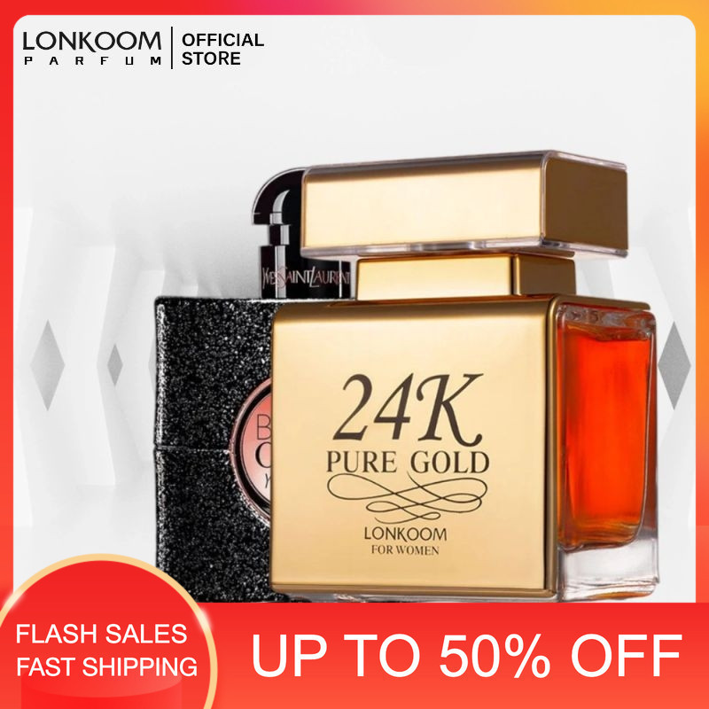 LONKOOM 24K EDP Perfume Long lasting Sex Beauty 100ml For Women Mlnyak Wangi