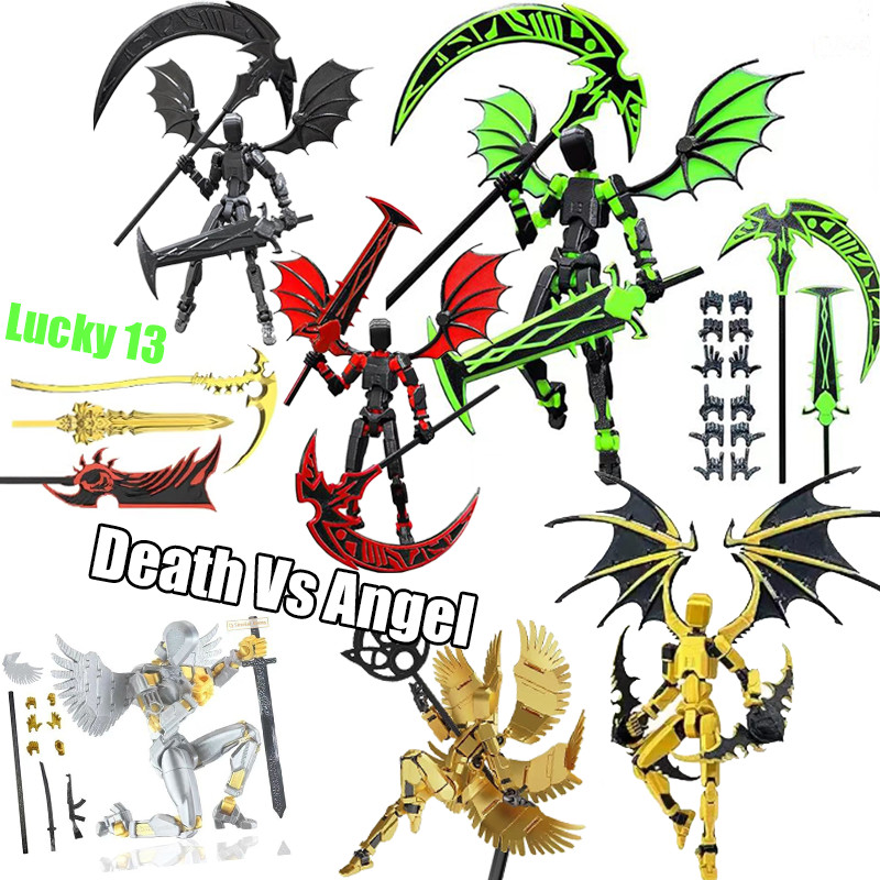 Lucky 13 3D Printing Model Movable Figure Royal armor Warriors Dummy 13 Action Figure Robot 13 Toys Assembly Model