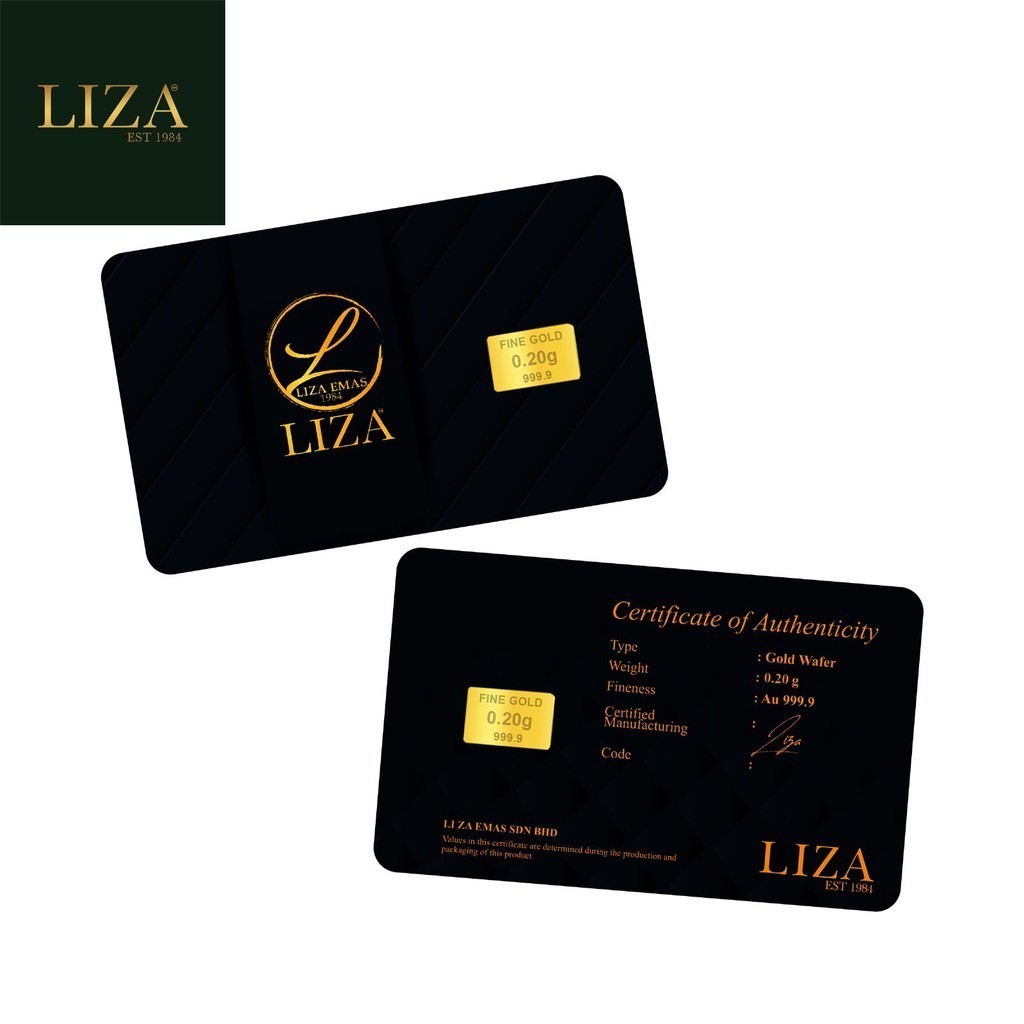 LIZA 999.9 Classic Gold Bar (0.20g)