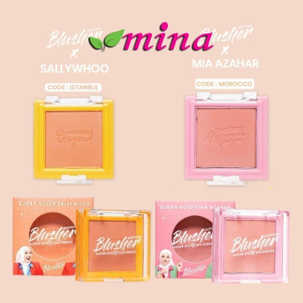 SUGAR GOLD Blusher | 2 Code Available Morocco Mia/Istanbul Sally | Pearl Blush