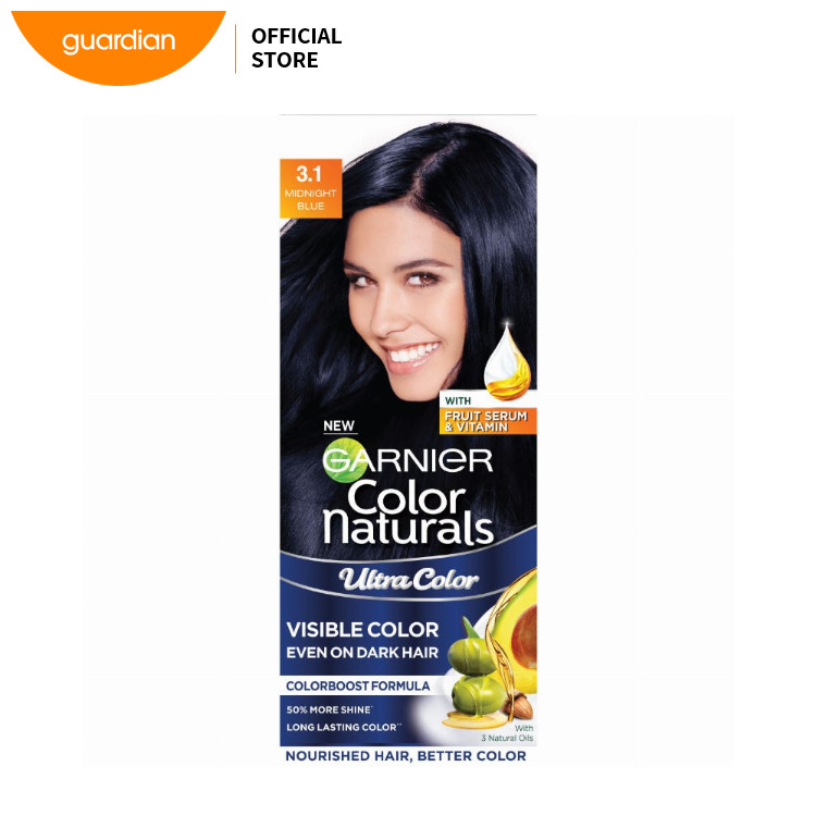 Garnier Color Naturals Creme Hair Color (01 Natural Black) 55ml + 50g