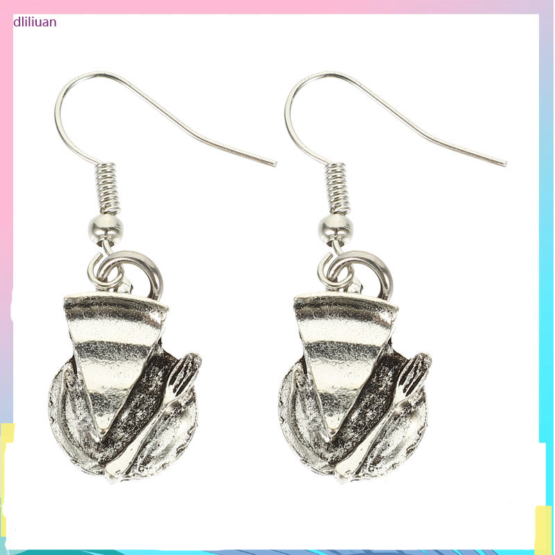 【Ready Stock】 Ear Pendant Unique Pendants Dessert Drop Earrings Vintage Decor Women Decorations Miss dliliuan