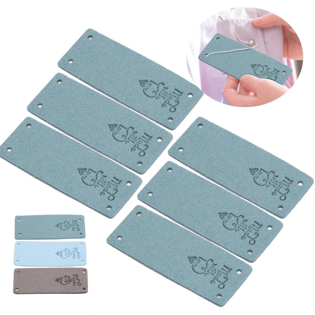 Onebuycart Sewing Decoration Useful PU Leather Label for Clothing Sewing Home Textile