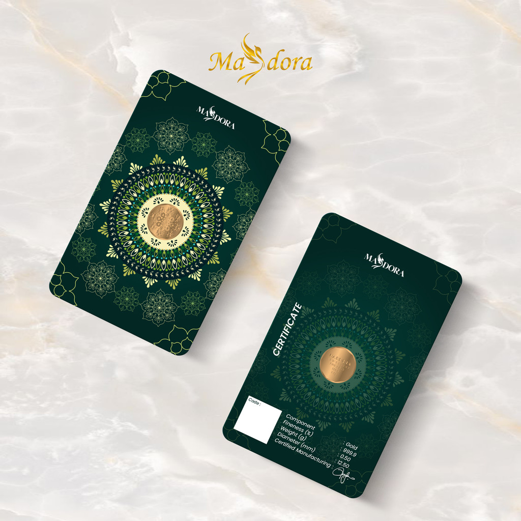 MASDORA 999.9 Gold Bar 0.50GM Collection Series ~ Signature 2025 (EMAS 999.9/24K)