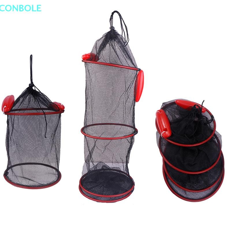 null Portable Mesh Crab Fishing Net Crayfish Lobster Shrimp Trap Foldable Fish Cage Woven Fish Basket Network Trap Cage Tackle null