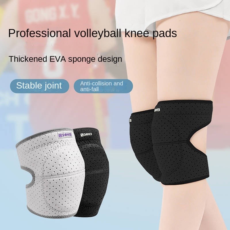 A Pair of New Volleyball Knee Pads Professional Knee Pads Female Children Anti-Wrestling Skiing Sports Male Thickened Kneeling Protection Knee Protective Gear Sports protective equipment and supplies