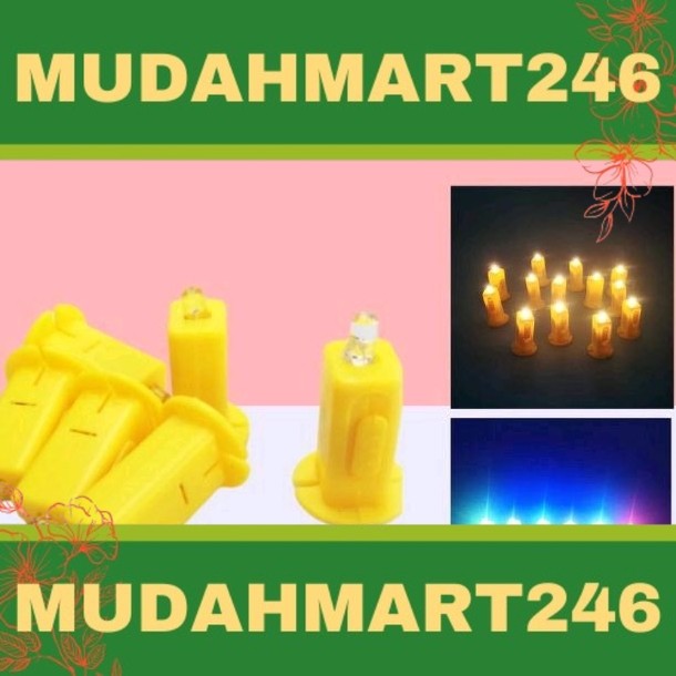 mudahmart246 【READY STOCK】Lantern LED light Yellow / Multicolours Colours 灯笼灯芯 Mid-Autumn Festive Electric Candle Light