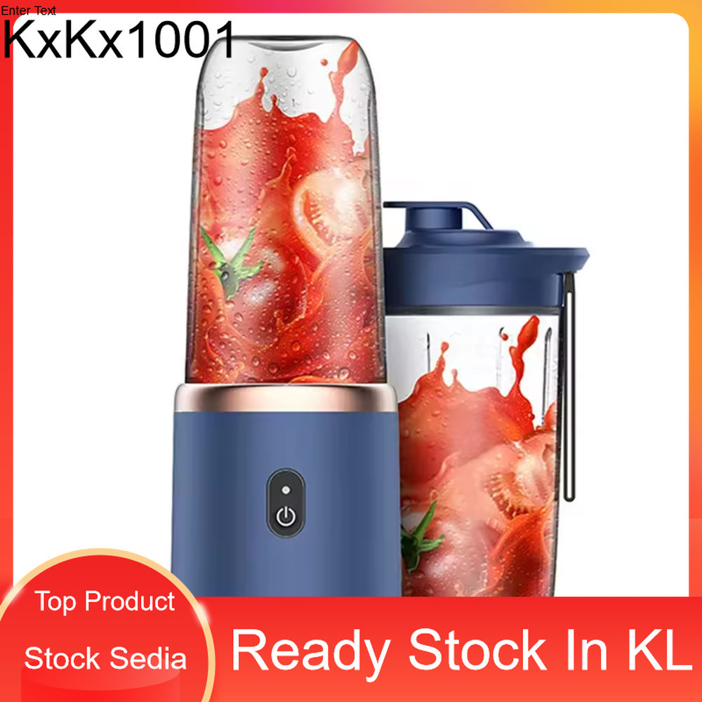 Juice Blender 2Cup Electric fruit juicer blender juice mixer mini Wireless Portable household USB Charging 6 Blade