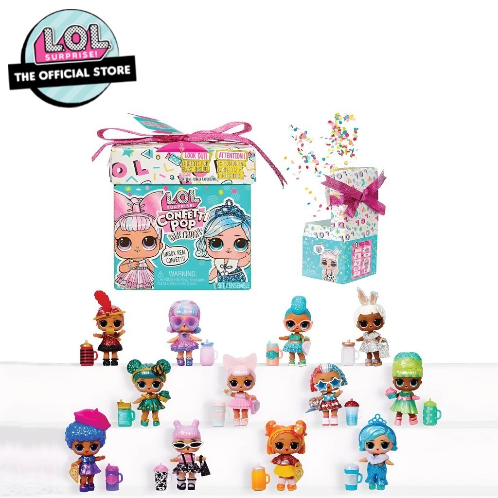 LOL Surprise Confetti Pop Birthday Set With a Doll & Accessories