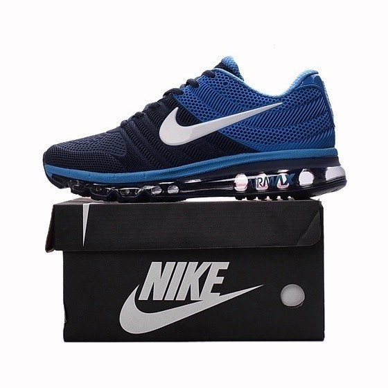 Nike men's air max 2017 kpu running shoes blue/black best sale