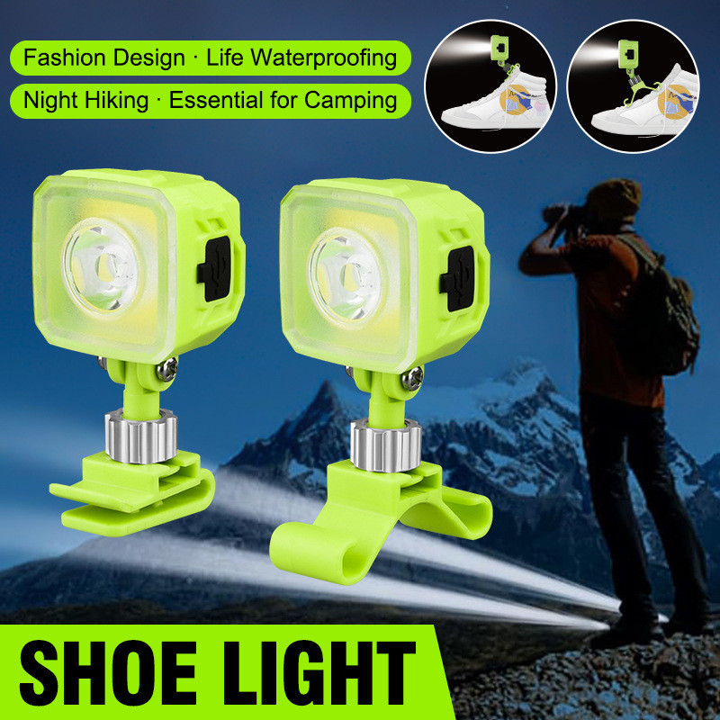 Cross-border New Product Outdoor Night Running Shoe Light, USB Charging Night Running Rock Climbing Suitable, Multiple Shoes LED Warning Lights