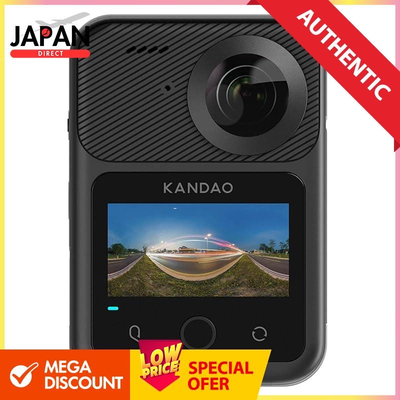 QooCam 3 Ultra 8K/30fps 360-degree action camera 96-megapixel panoramic F1.6 large aperture lens , 10-bit HDR video, invisible selfie stick effect, high precision GPS, AI tracking, image stabilization KanDao