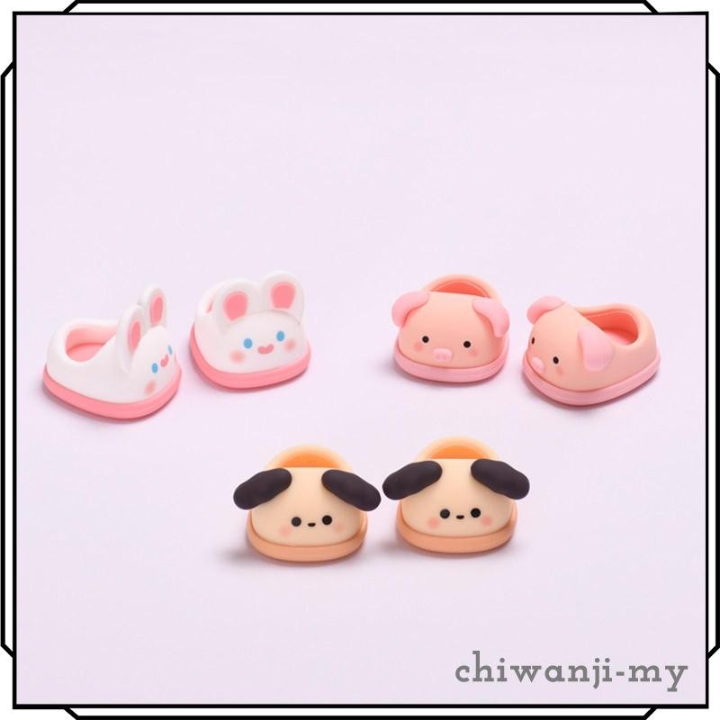 [ChiwanjifcMY] Doll Slippers Handcrafted for 17cm Dolls - Unique Footwear for