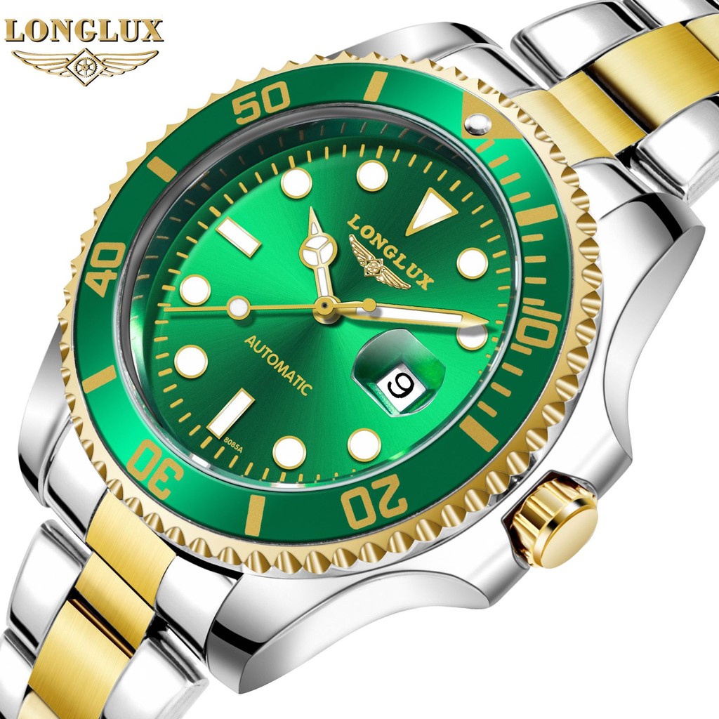 2024 Fashion Sports LONGLUXLonglishi Water Ghost Men's Automatic Mechanical Watch HotWATCHWater-Repellent Men's Watch