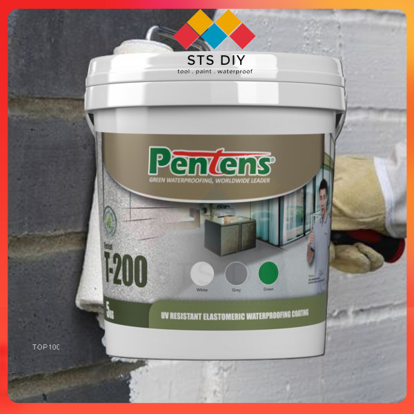 Pentens Fleseal T-200 Waterproofing Coating l Roof Waterproofing Coating l Water Resistant