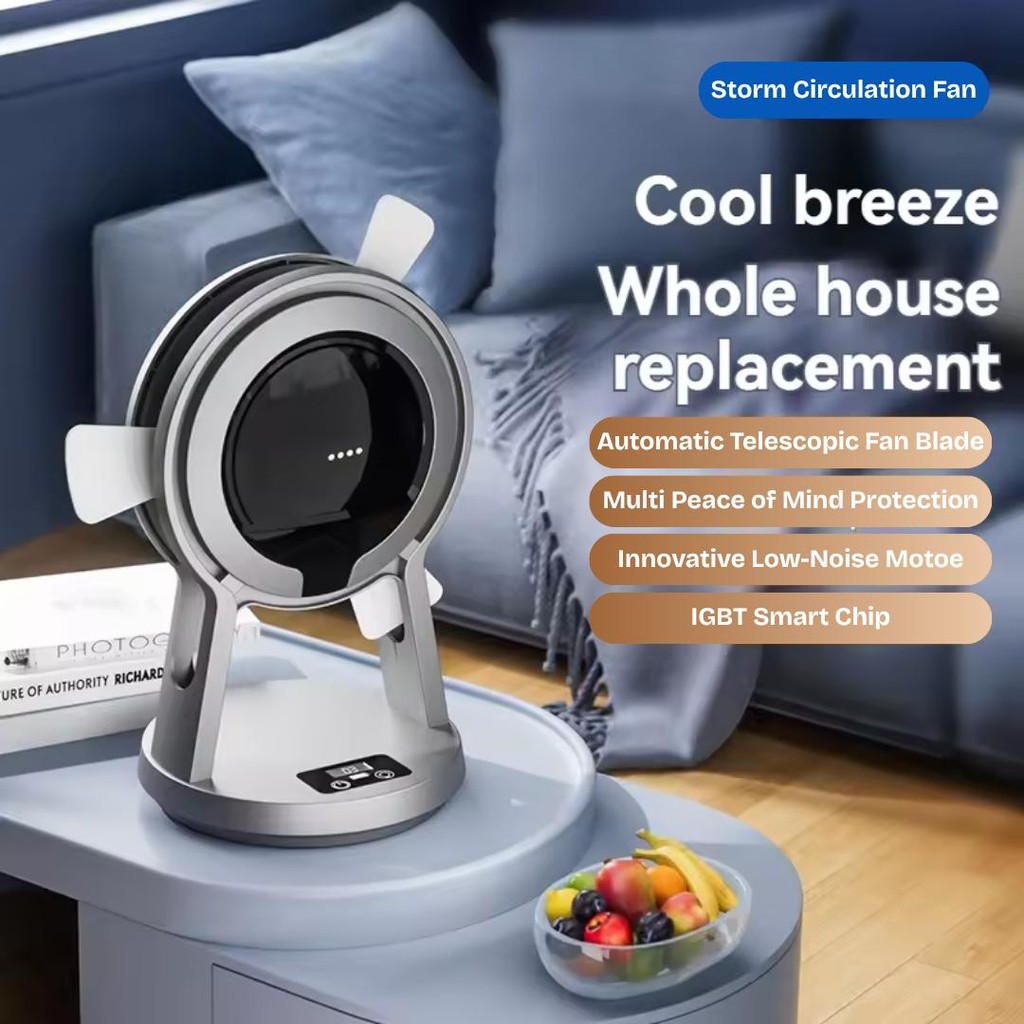ATLAS A5 Rechargeable Table Fan 3-Speed USB Strong Wind Cooling Fan Air Circulation Fan 风扇