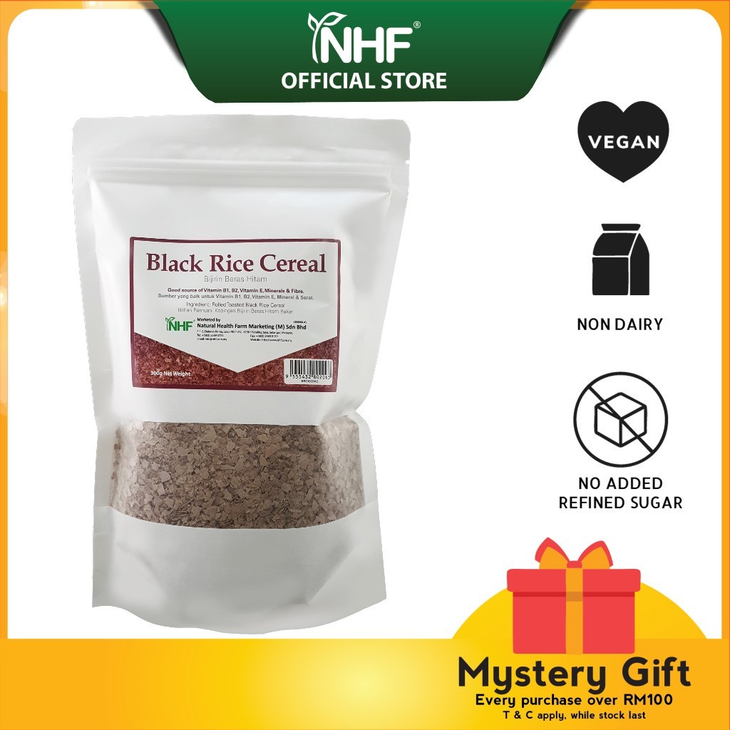 Nhf Black Rice Cereal (300g) | Bijirin Beras Hitam