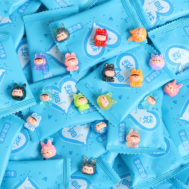 Blind Bag Luminous Small Animal Mini Cute Independent Packaging Gift Children Luminous Simulation Cartoon Mystery Box