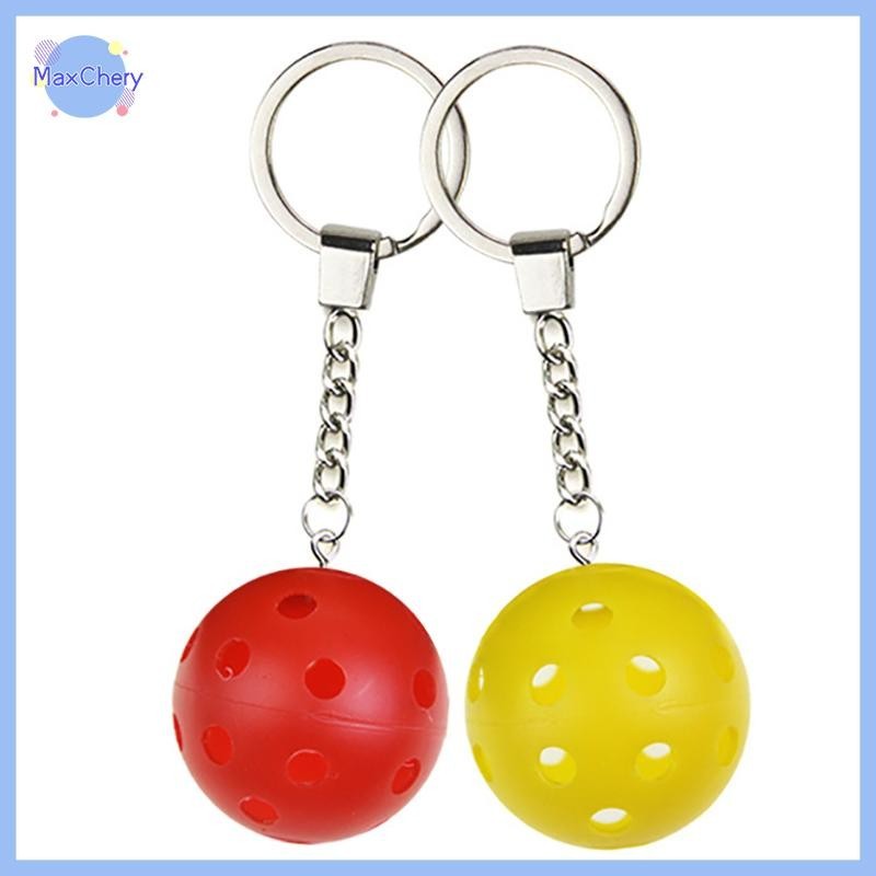 Fashion Trendy MCHY> Sport Styles Mini Pickleball Keychain Unisex Metal Racket Key Ring Purse Bag Backpack Decor Acce... - Image 2
