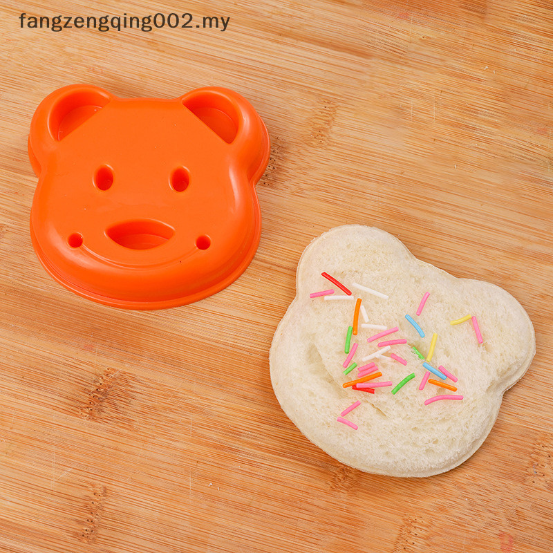 F2MY 1/3pcs Sandwich Cutter Mini Cartoon Rabbit Bear Car Bread  Sandwich Cutter Sealer For Kids Bento Lunch Baking Mold f2my