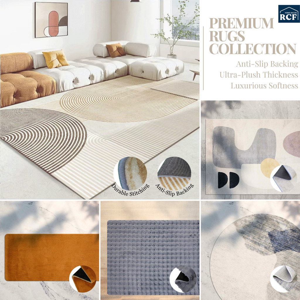 RCF HOME DECOR Minimalist Carpet Living Room Carpet Large Carpet Floor Mats Carpet Ruang Tamu