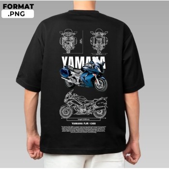 Crew T-ShirtYamaha FJR 1300 Tshirt Microfiber Jersey Limited Edition
