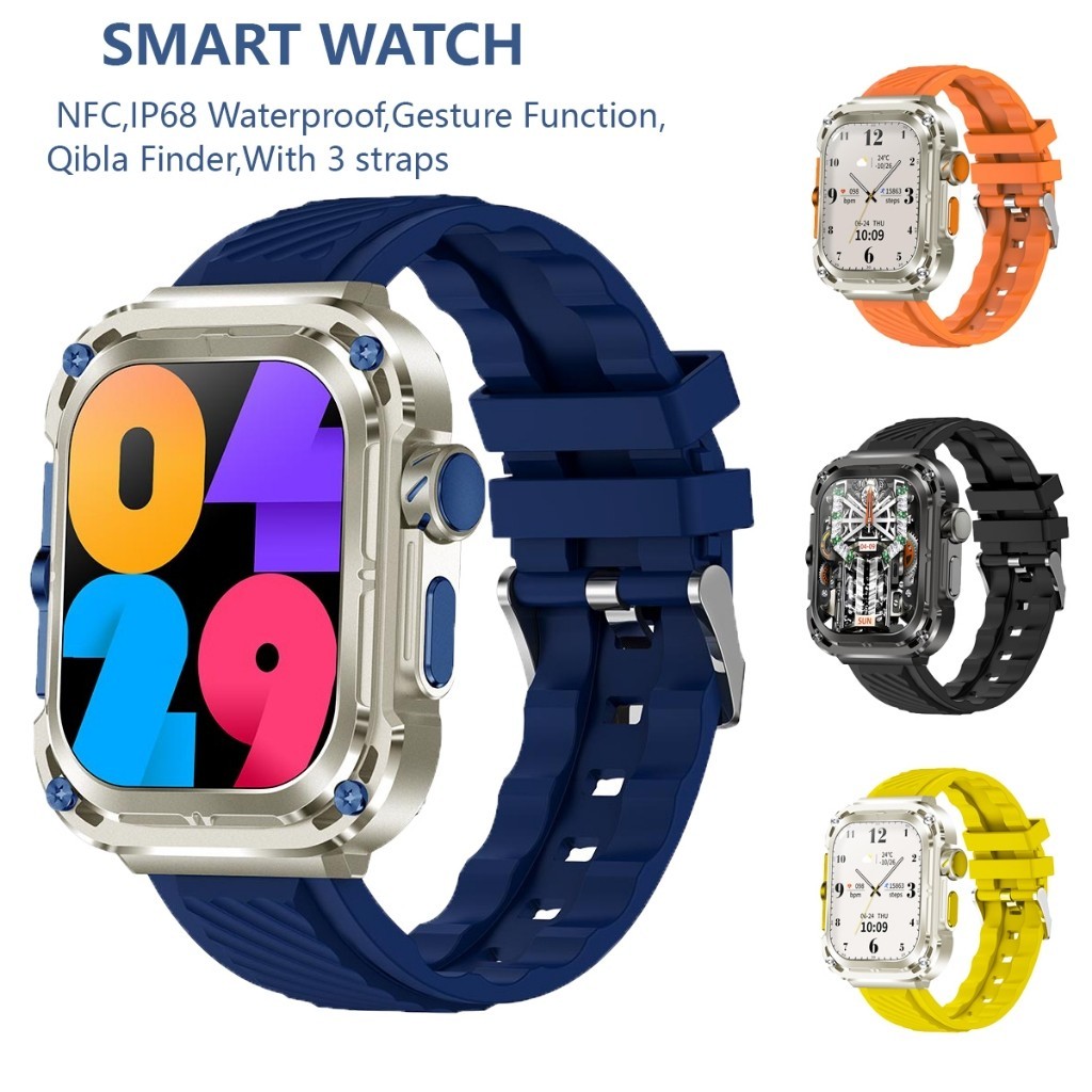 Smart Watch Z85 MAX Bluetooth Call Ultra Long Standby True Rate NFC IP68 Waterproof With Gesture Function and Qibla Pray