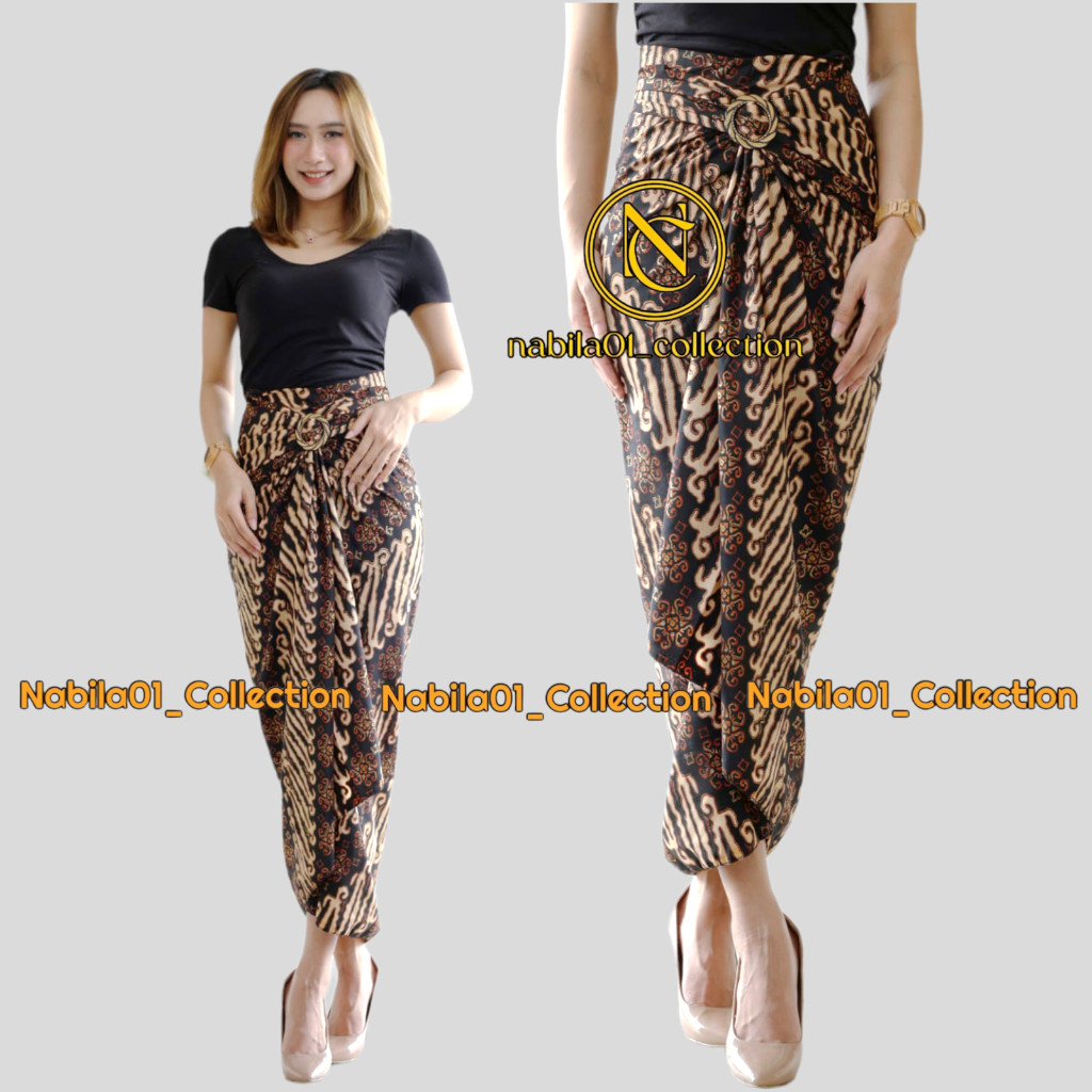 Must Durable Songket Wrap Skirt Modern Batik Jumputan Women's Graduation Kebaya Bottom - Image 4