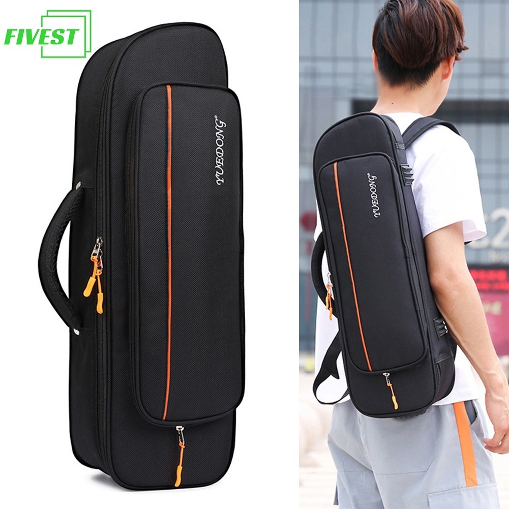 FIVEST| Portable Trumpet Bag Backpack Soft Storage Case Brass Instrument Accessories