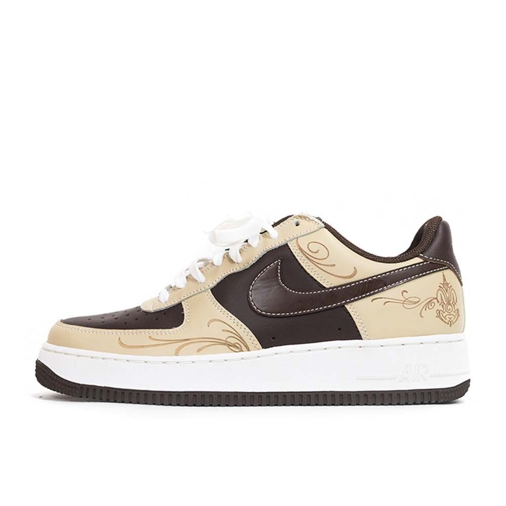 Mr. Cartoon × Nike Air Force 1 Low "Brown Pride" Sneakers 307334-221 Unused 307334-221