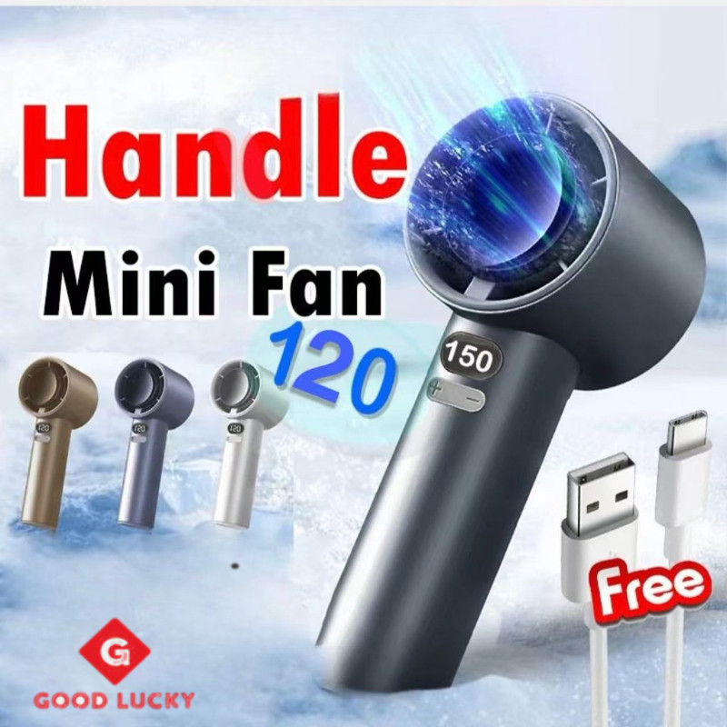 GL_ 120 Speed Portable USB Mini Fan kipas mini kipas tangan Mini Fan Rechargeable Handheld Fan with Led Display M11
