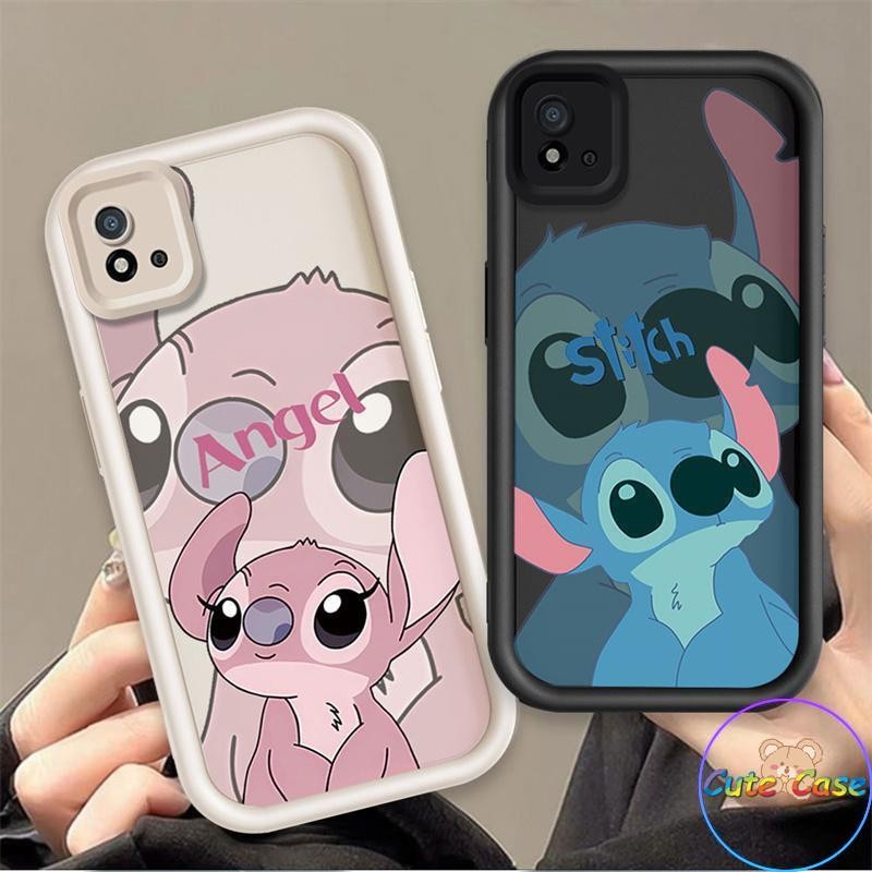 Casing For Realme C20/Realme C20A/Realme C11 2021 Original Cartoon Silicone Candy Color Soft Phone Case TPU Trend Rear Funny Stitch Angel Eye Shockproof Back Cover