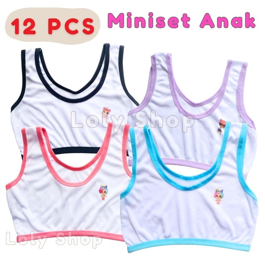 12 PCS Miniset for Teenagers, Mini Set for Teenagers, Elementary School, Middle School, Wide Straps, White, List